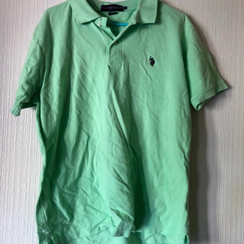 Light neon green polo shirt